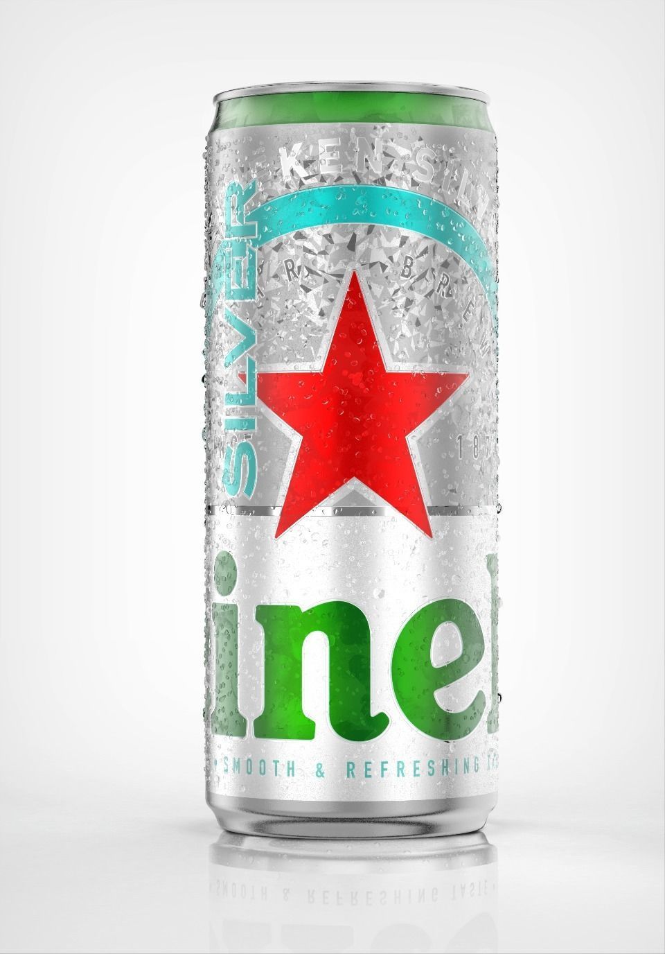 Heineken Silver Can 3D model 3D model_2