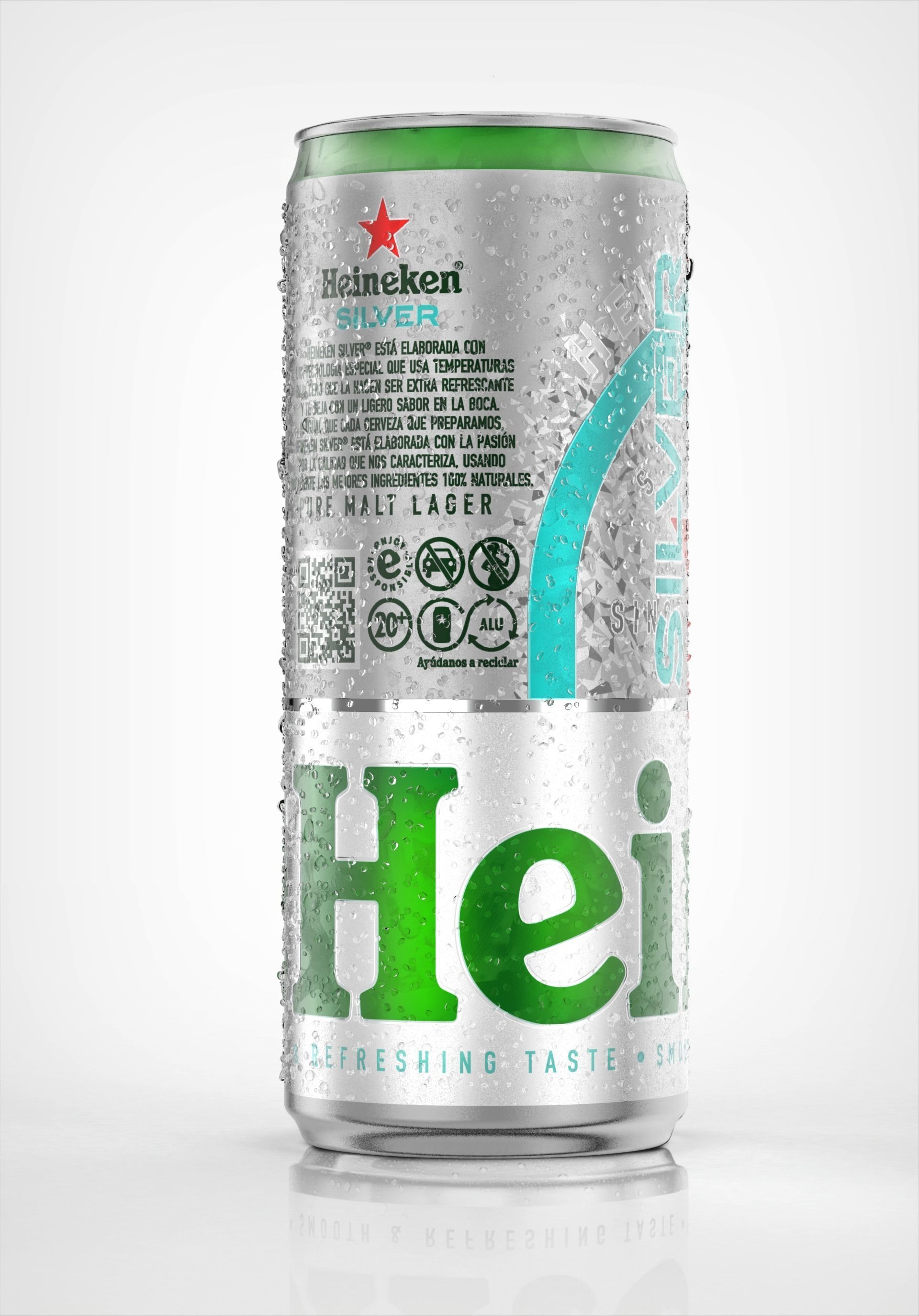 Heineken Silver Can 3D model 3D model_9