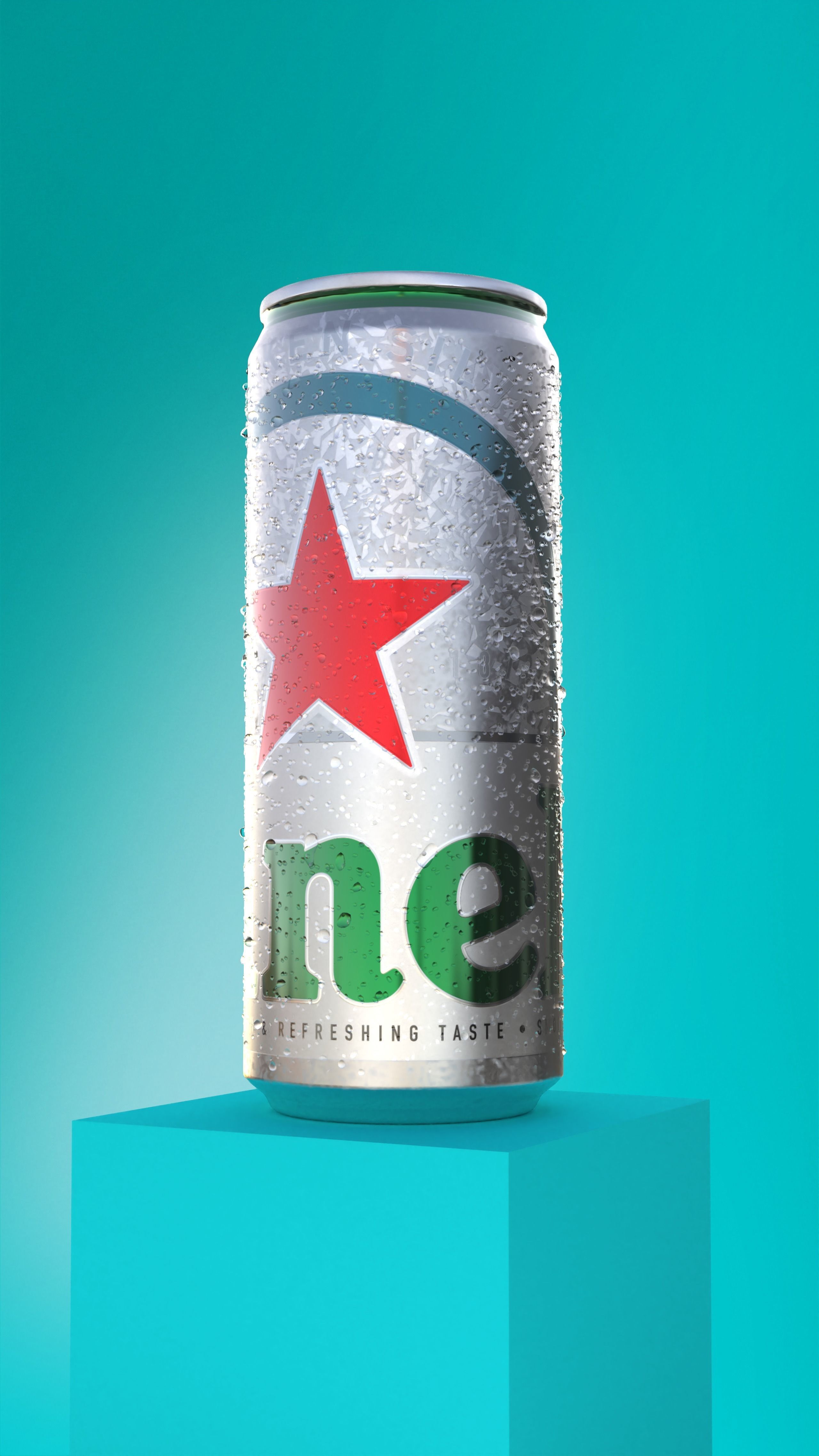Heineken Silver Can 3D model 3D model_10