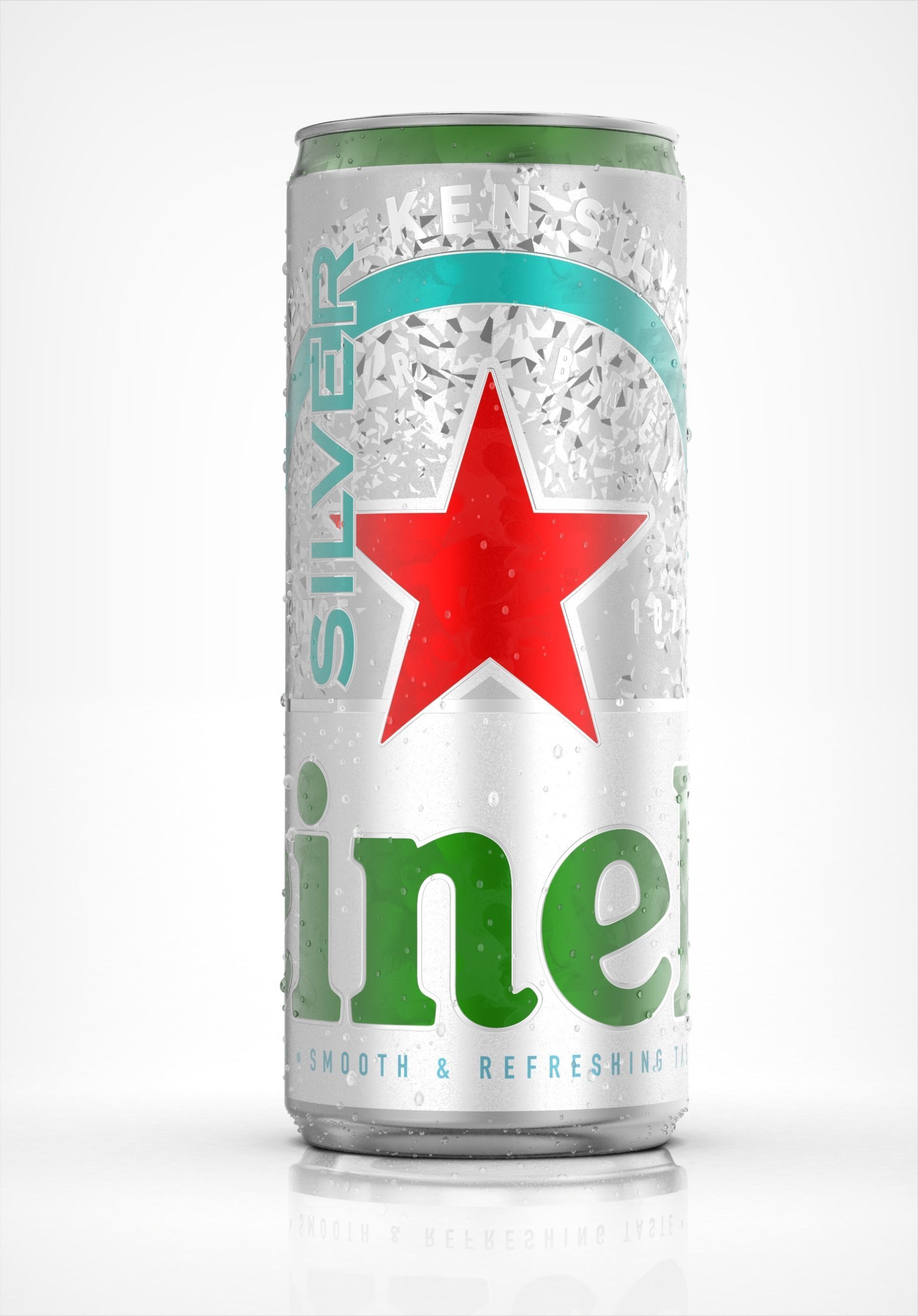 Heineken Silver Can 3D model 3D model_3