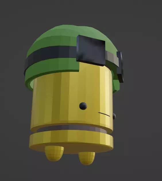 Enter the Gungeon Tanker Free low-poly 3D model