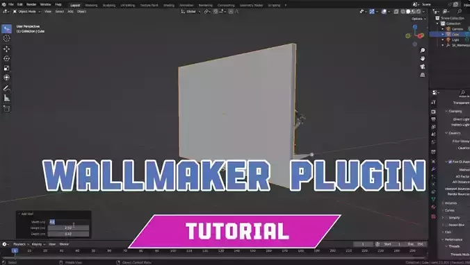 Blender SgoVi Wallmaker Plugin Tutorial