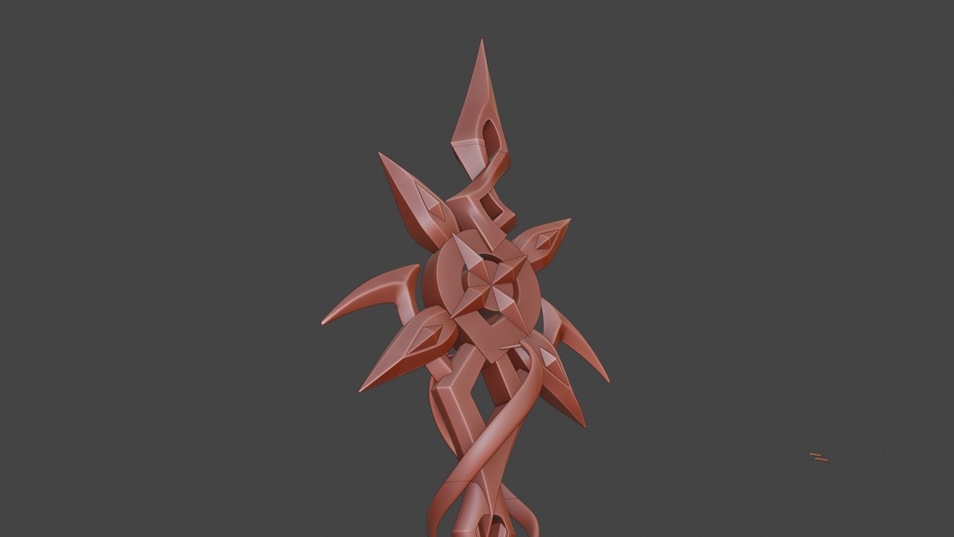Arlecchino Spear -- Genshin Impact -- 3D Print Ready STL Files 3D print model_9