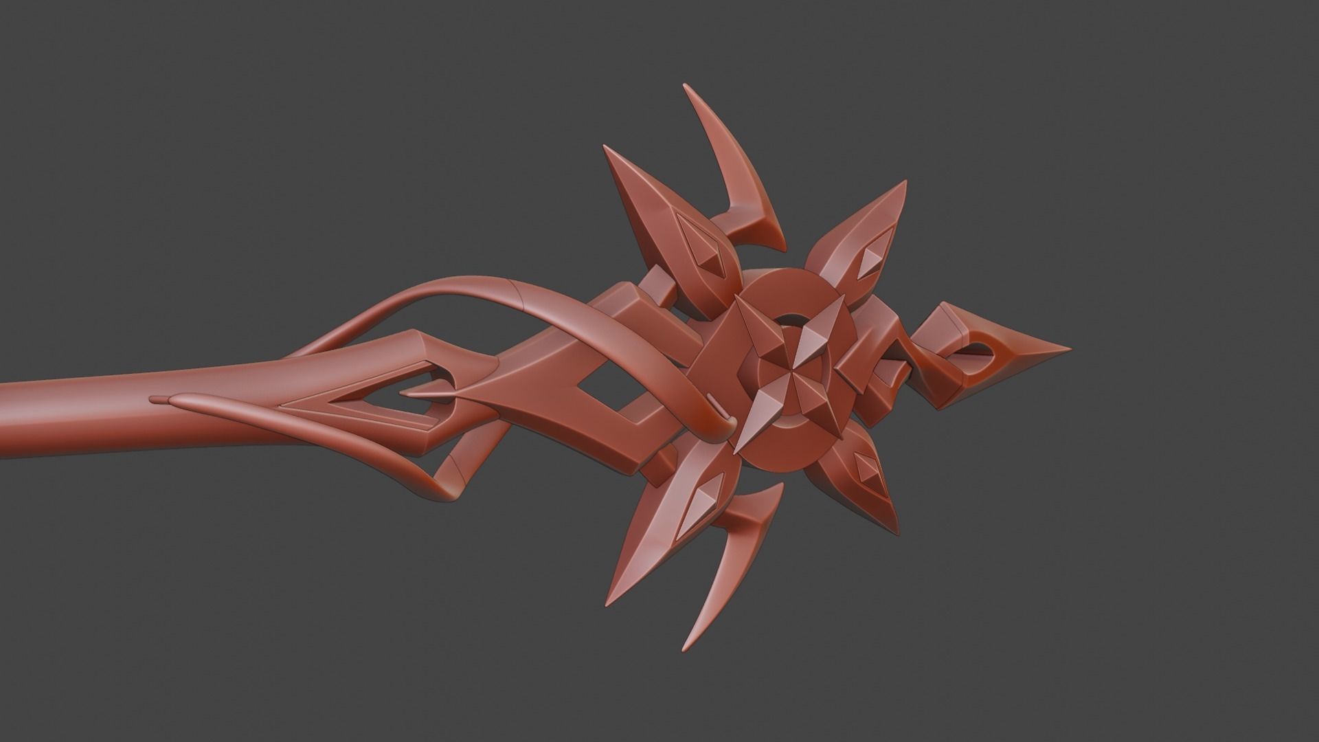 Arlecchino Spear -- Genshin Impact -- 3D Print Ready STL Files 3D print model_7