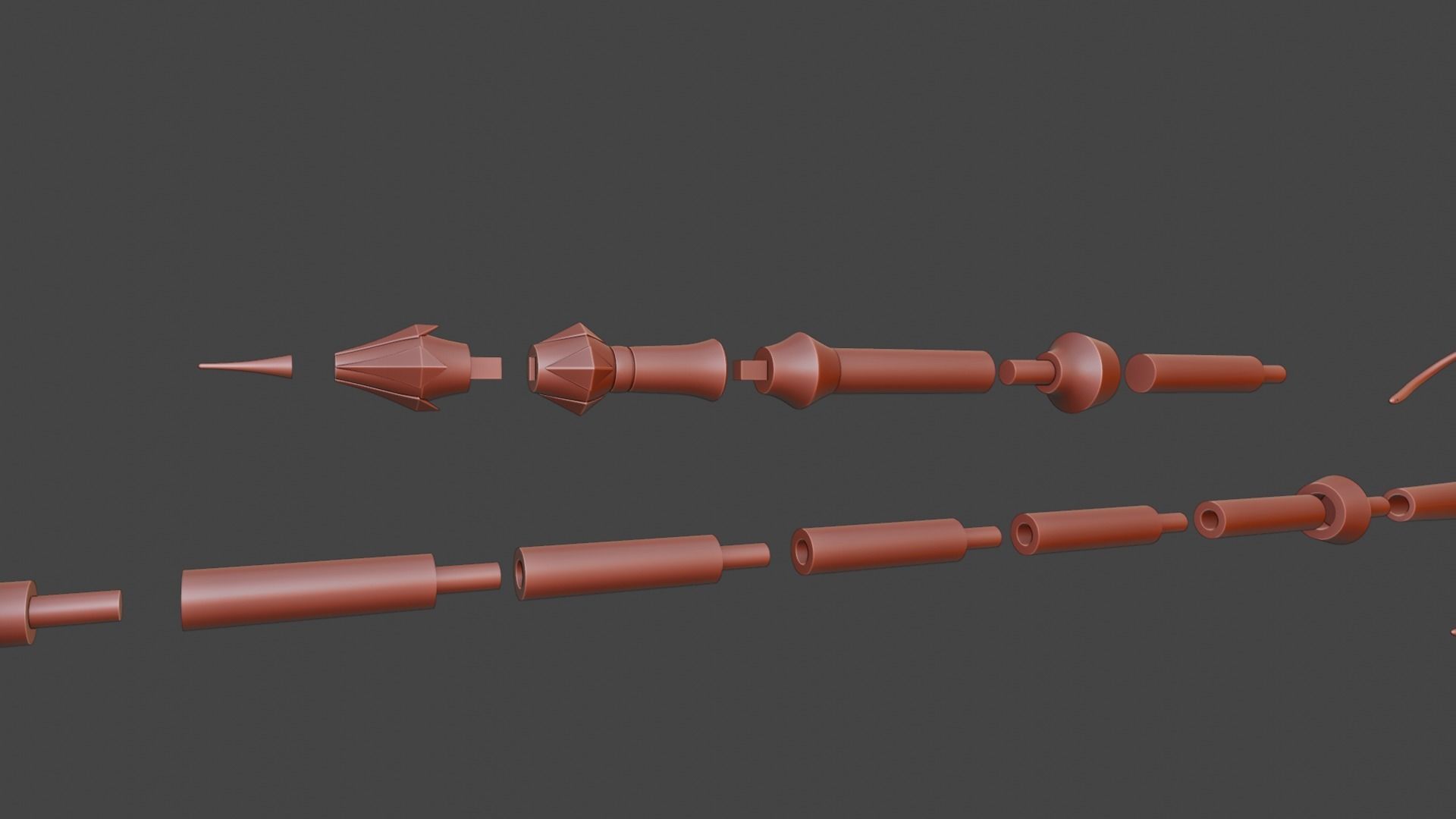 Arlecchino Spear -- Genshin Impact -- 3D Print Ready STL Files 3D print model_6