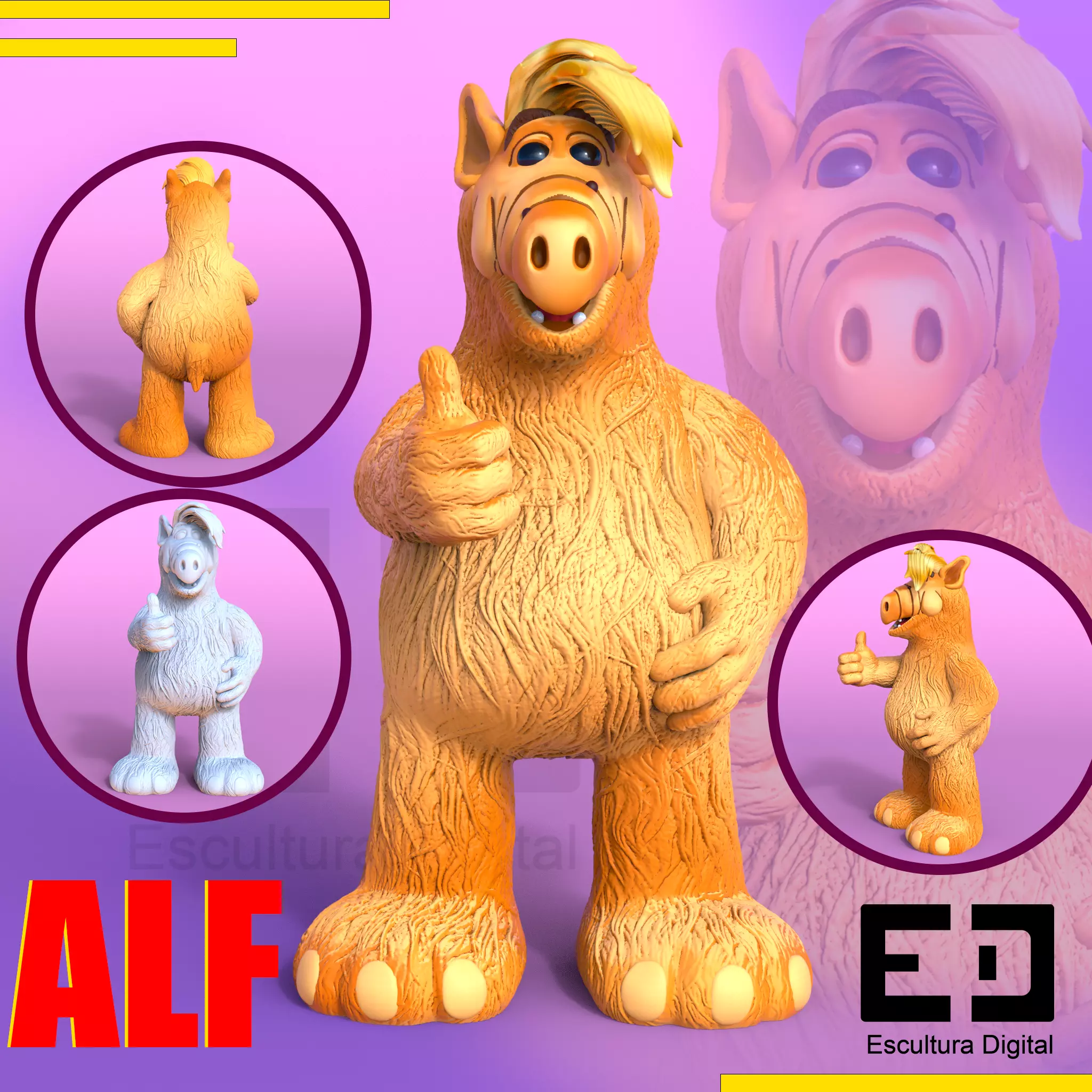 alf - ALF 3D print model_0