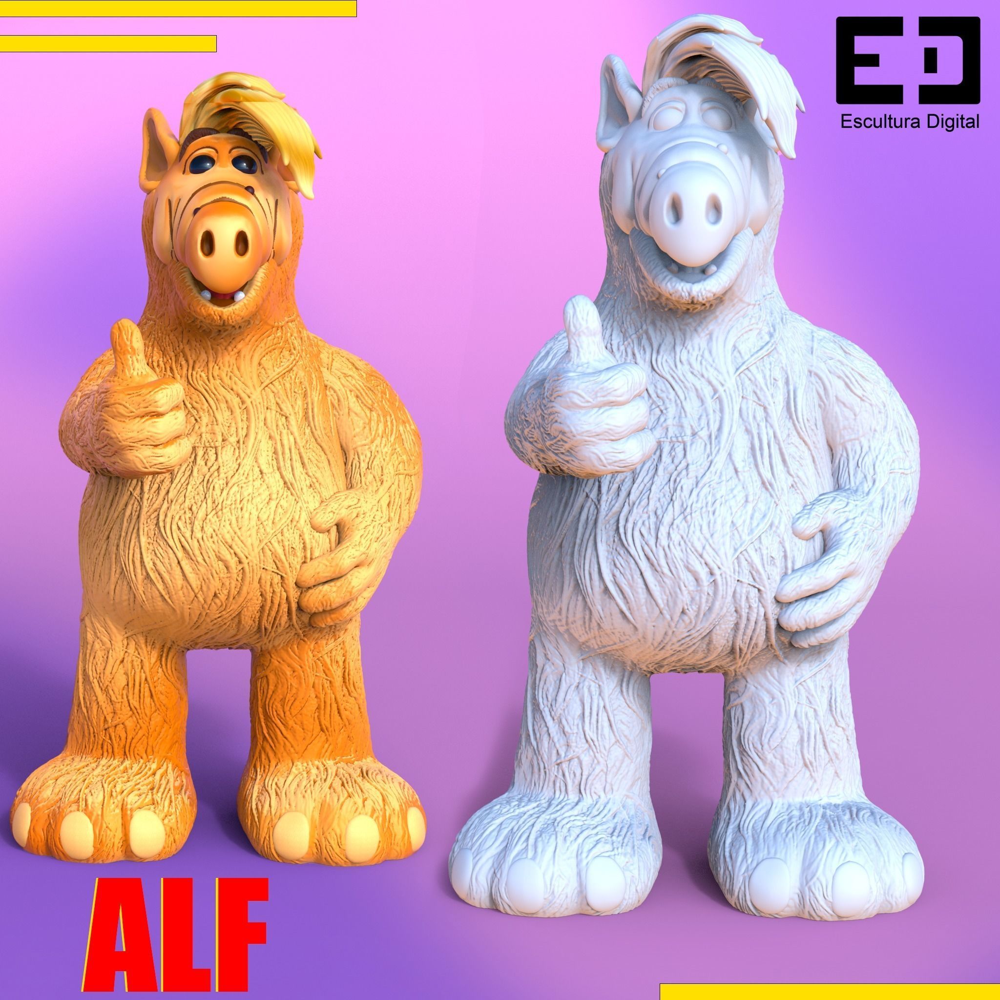 alf - ALF 3D print model_5