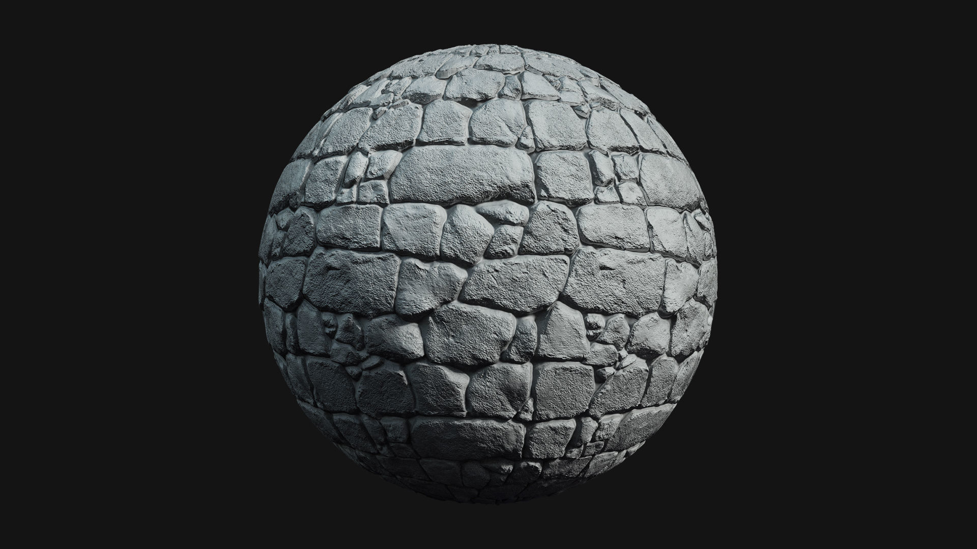 Medieval Stone Wall Material - PBR Texture_3