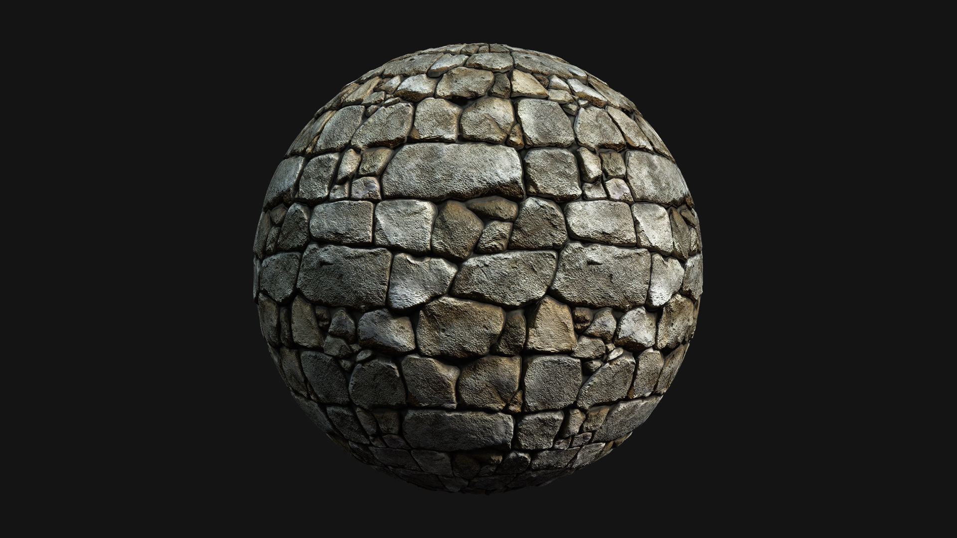 Medieval Stone Wall Material - PBR Texture_2