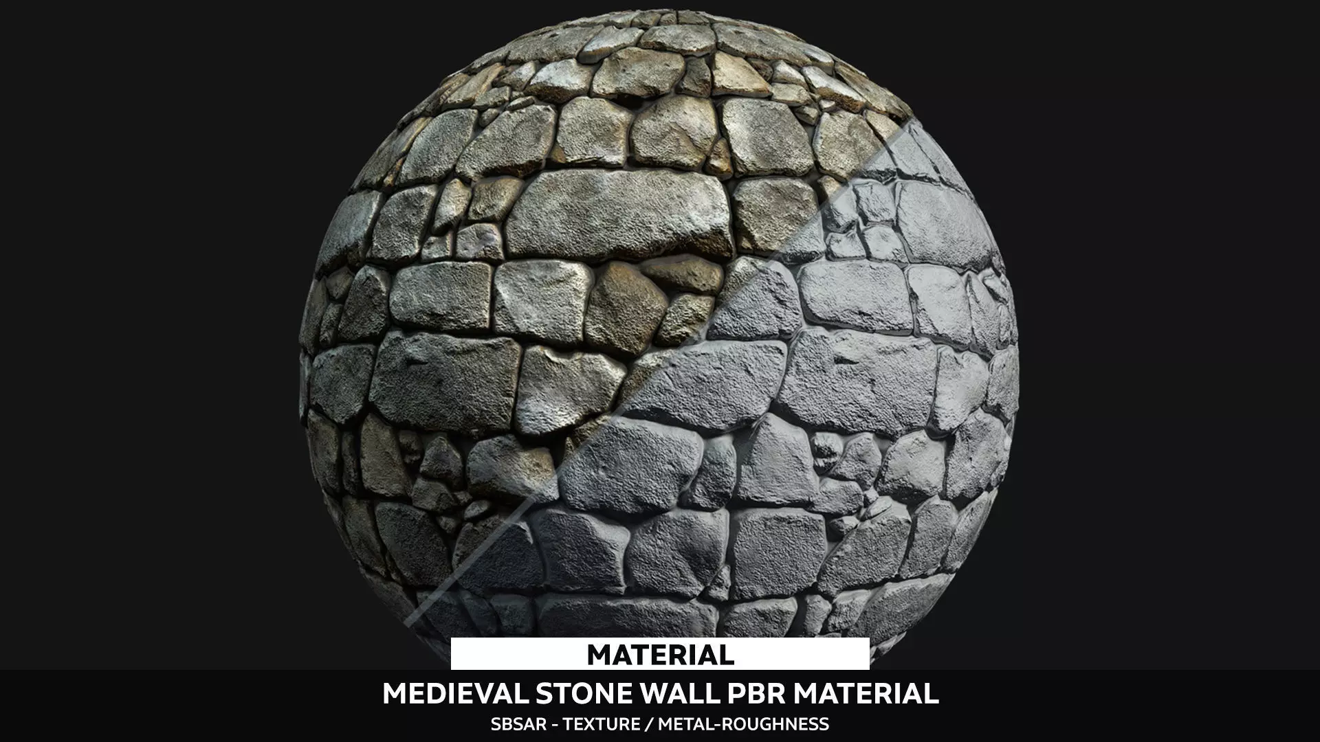 Medieval Stone Wall Material - PBR Texture_0