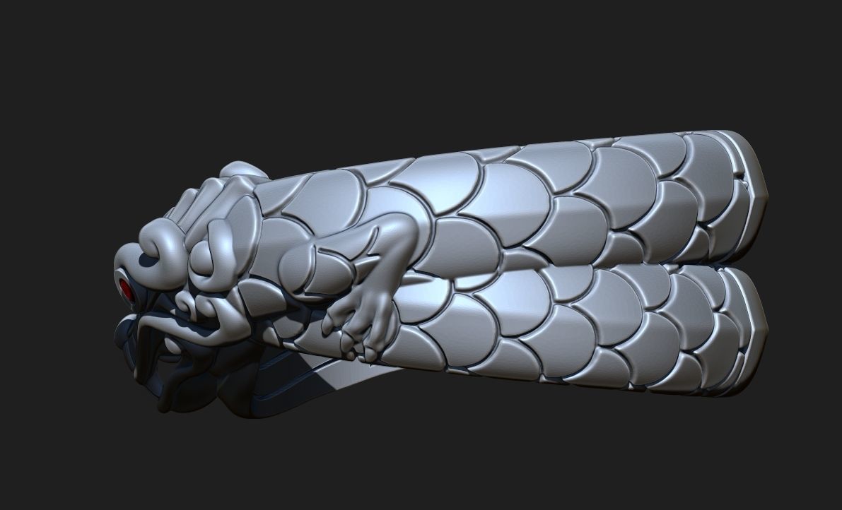 THE DRAGON RING Printable Model 3D print model_8