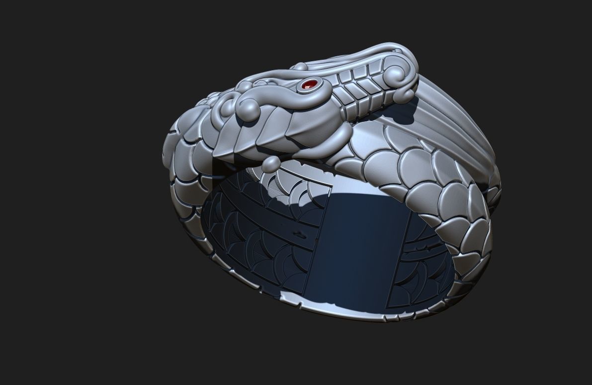 THE DRAGON RING Printable Model 3D print model_10