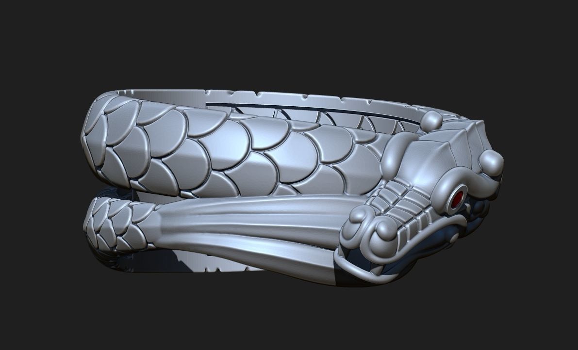 THE DRAGON RING Printable Model 3D print model_11