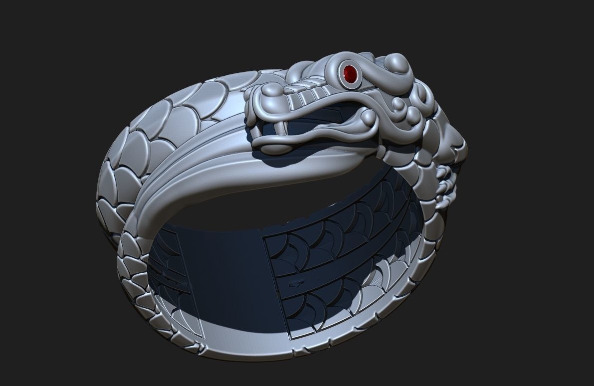 THE DRAGON RING Printable Model 3D print model_15
