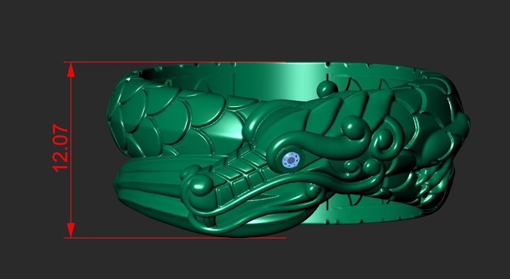 THE DRAGON RING Printable Model 3D print model_3