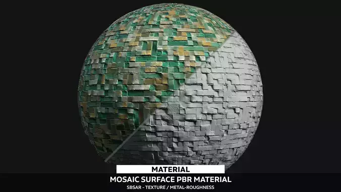 Mosaic Surface Material - PBR