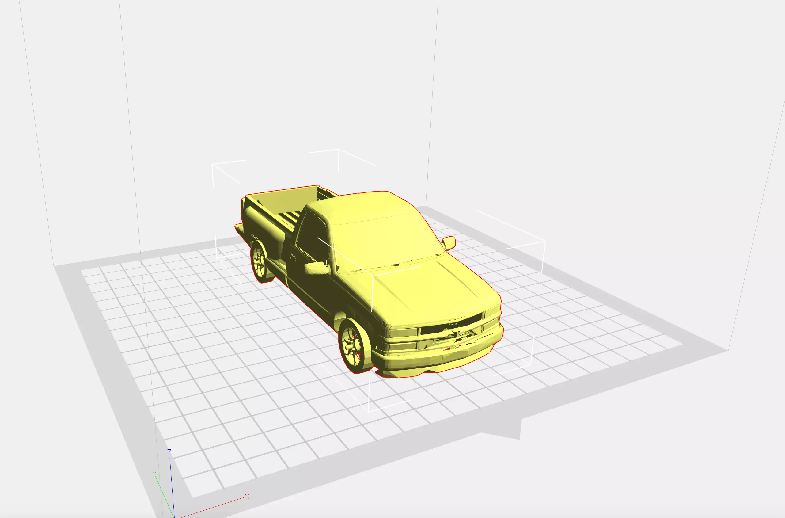 1995 Chevy K1500 With Step-side Bed 3D print model_0