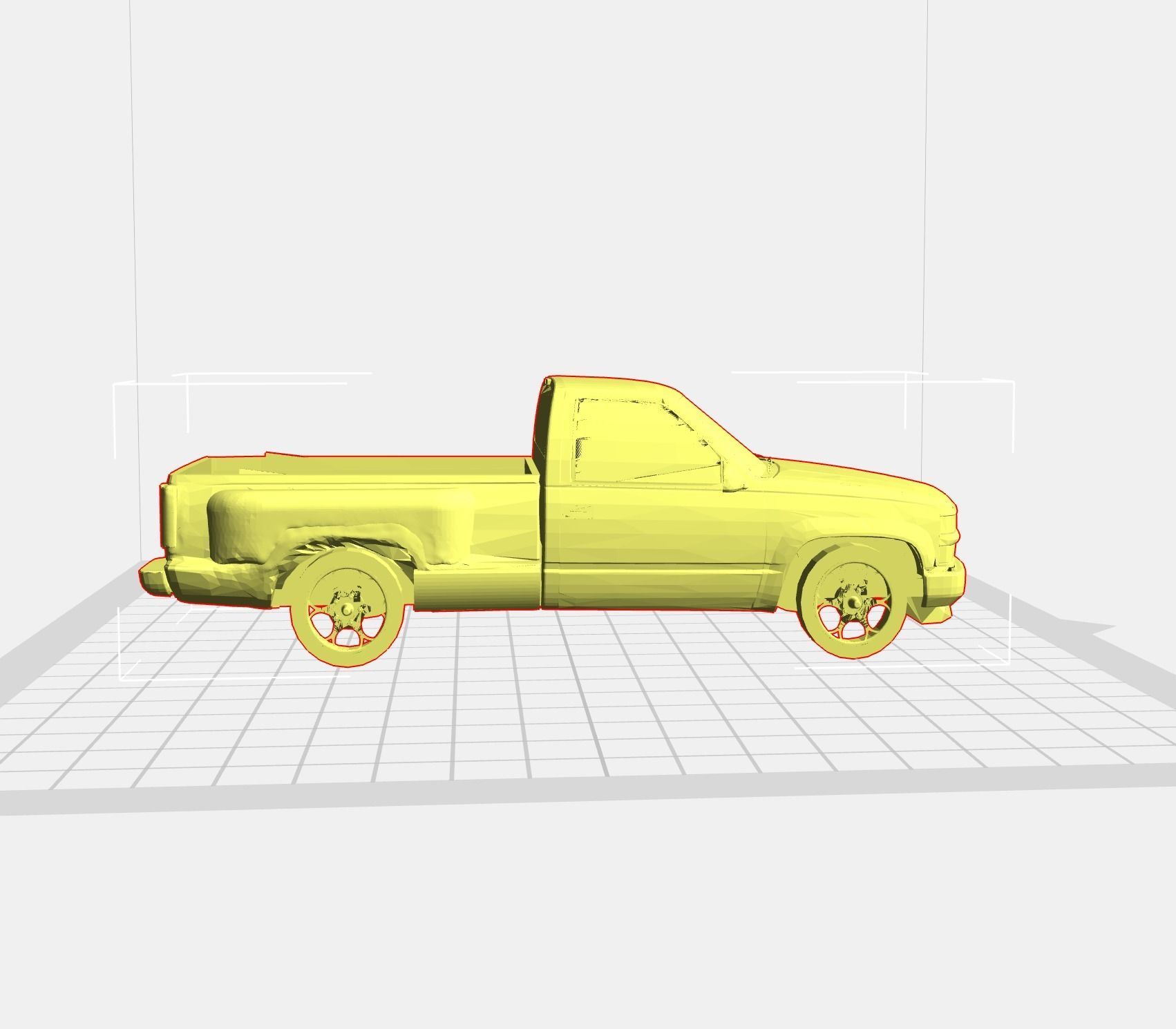 1995 Chevy K1500 With Step-side Bed 3D print model_3