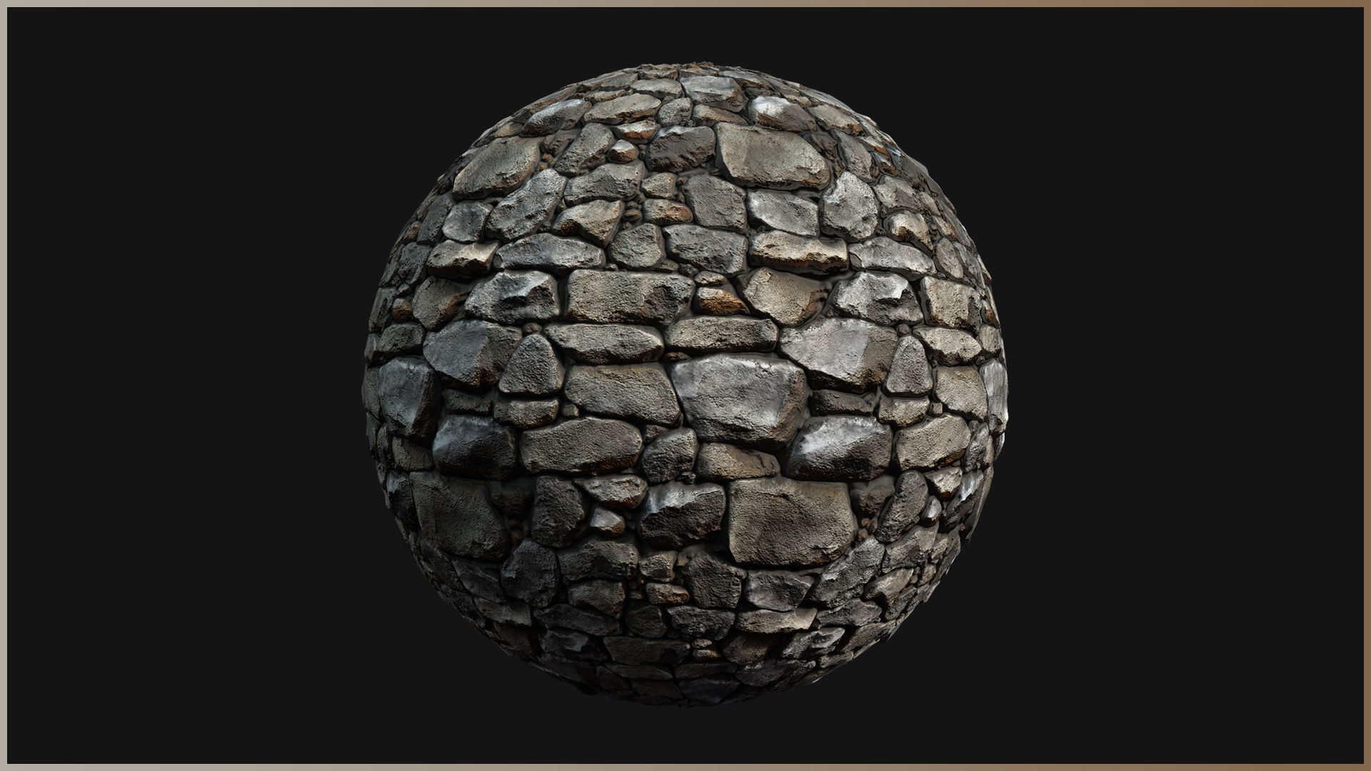 Ancient Stone Wall Material - PBR Texture_2