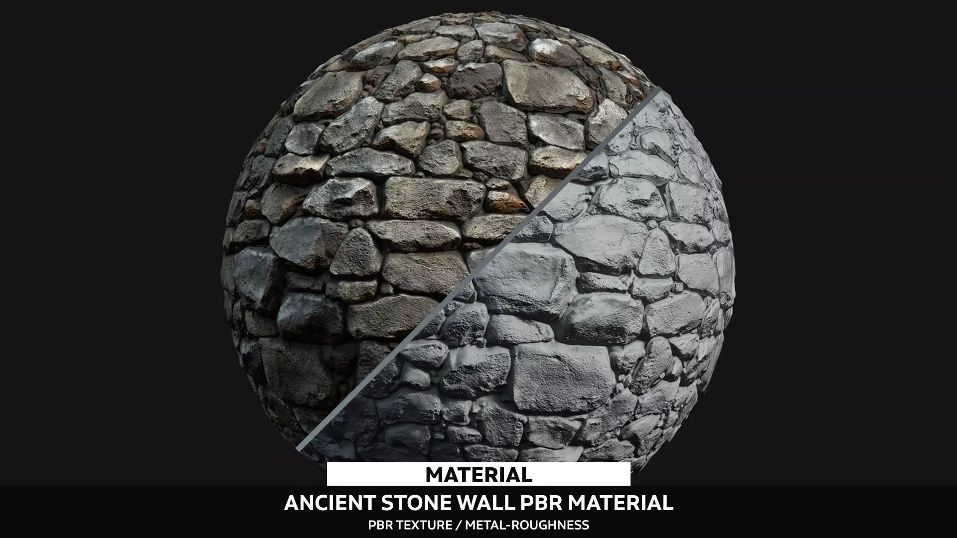 Ancient Stone Wall Material - PBR Texture_0
