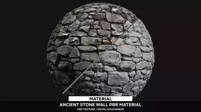 Ancient Stone Wall Material - PBR
