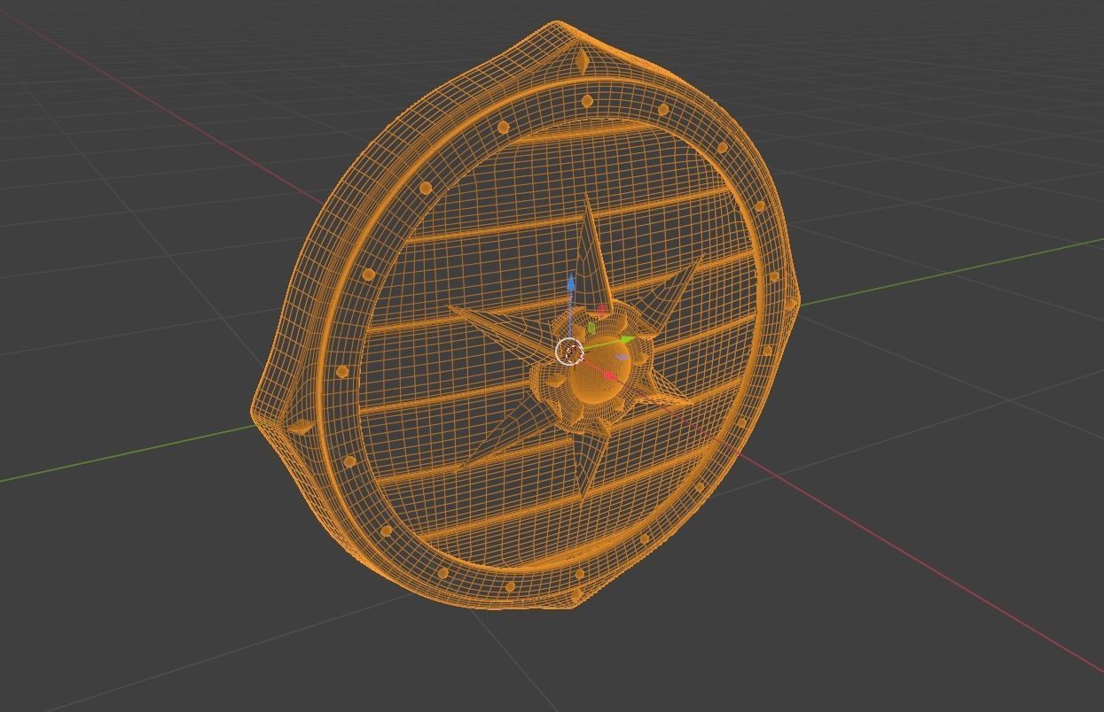 Viking Shield 3D model_5