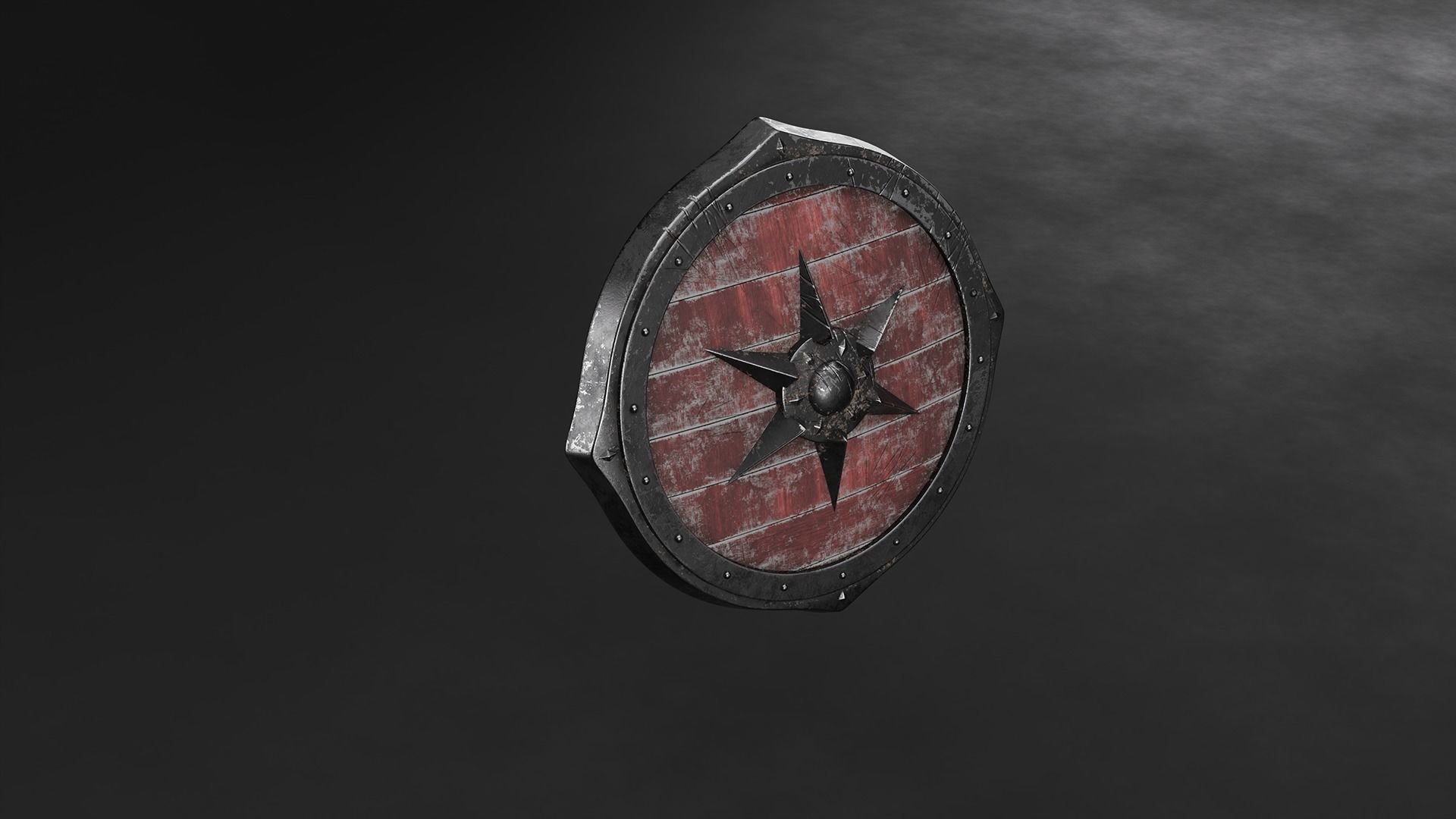 Viking Shield 3D model_1