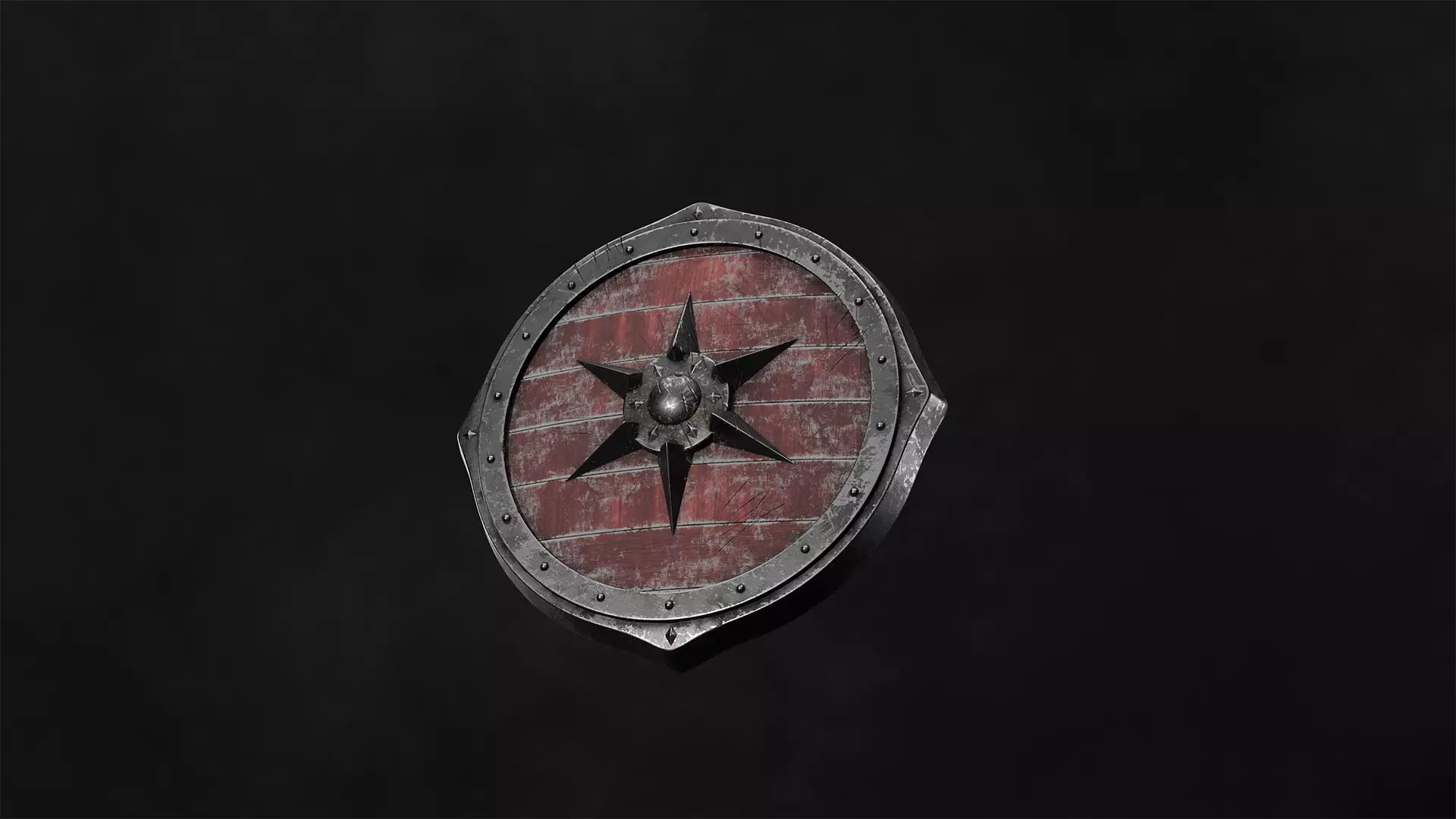 Viking Shield 3D model_0