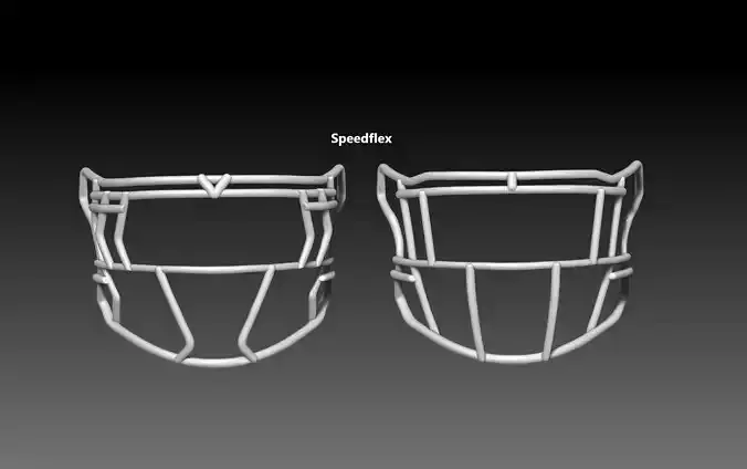 Facemask pack 4 for Riddell SPEEDFLEX helmet