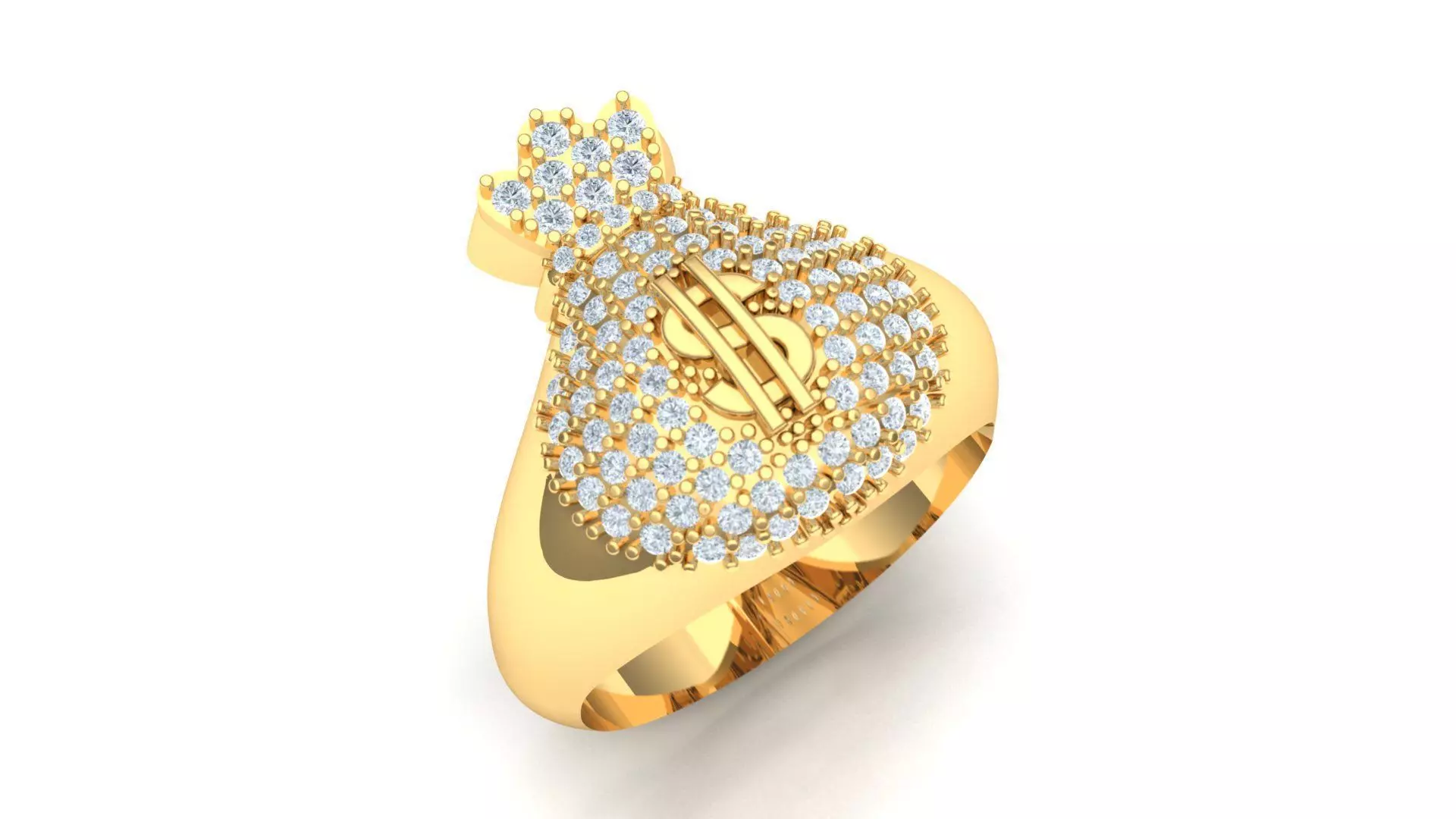 Moneybag Ring 3D print model