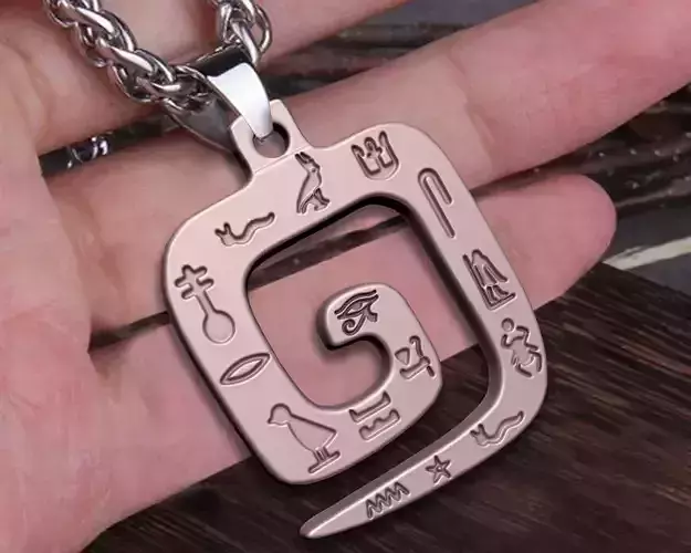 Ancient pendant Pharaonic Egyption Inscriptions