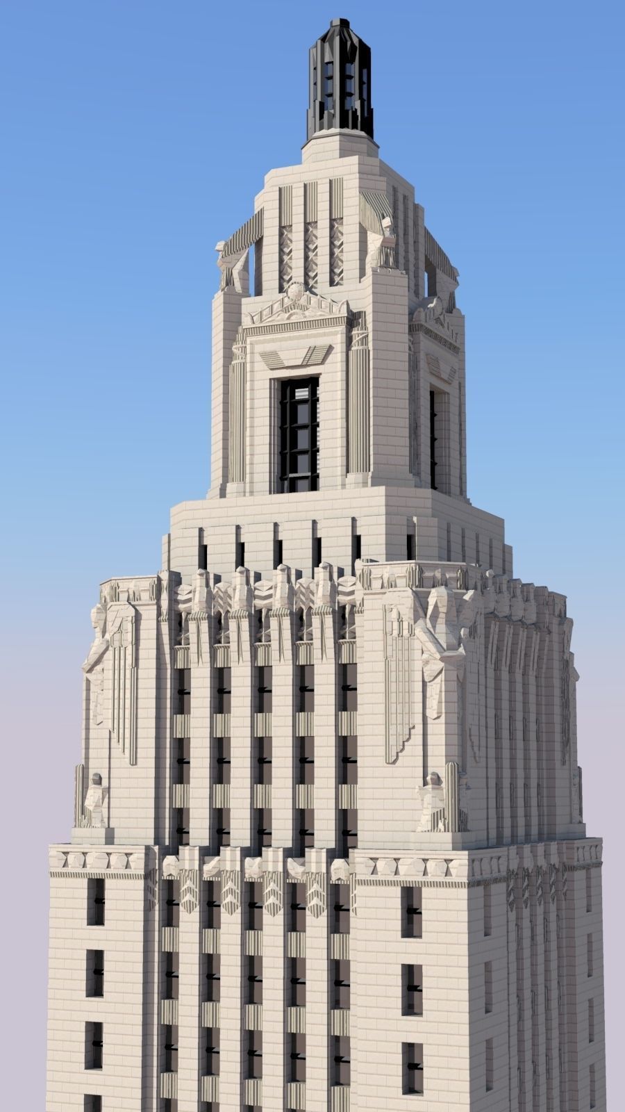 Louisiana State Capitol 3D print model_2