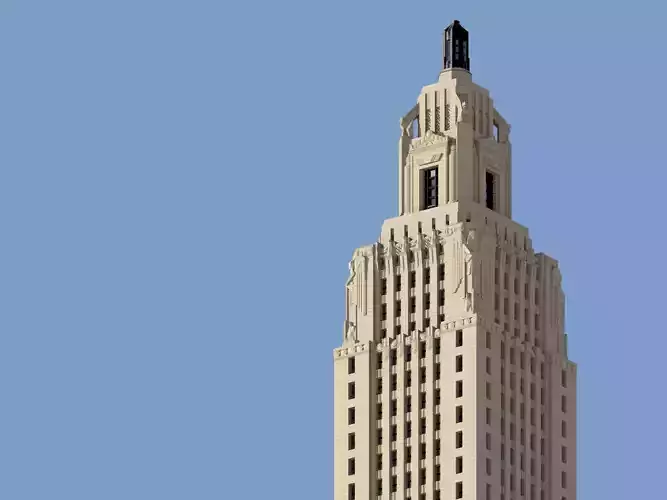 Louisiana State Capitol 3D print model Louisiana State Capitol 3D print model