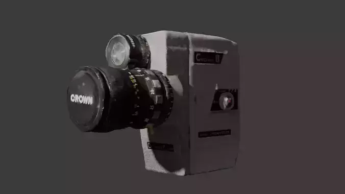 8mm Cine Camera Vintage Wind Up Crown