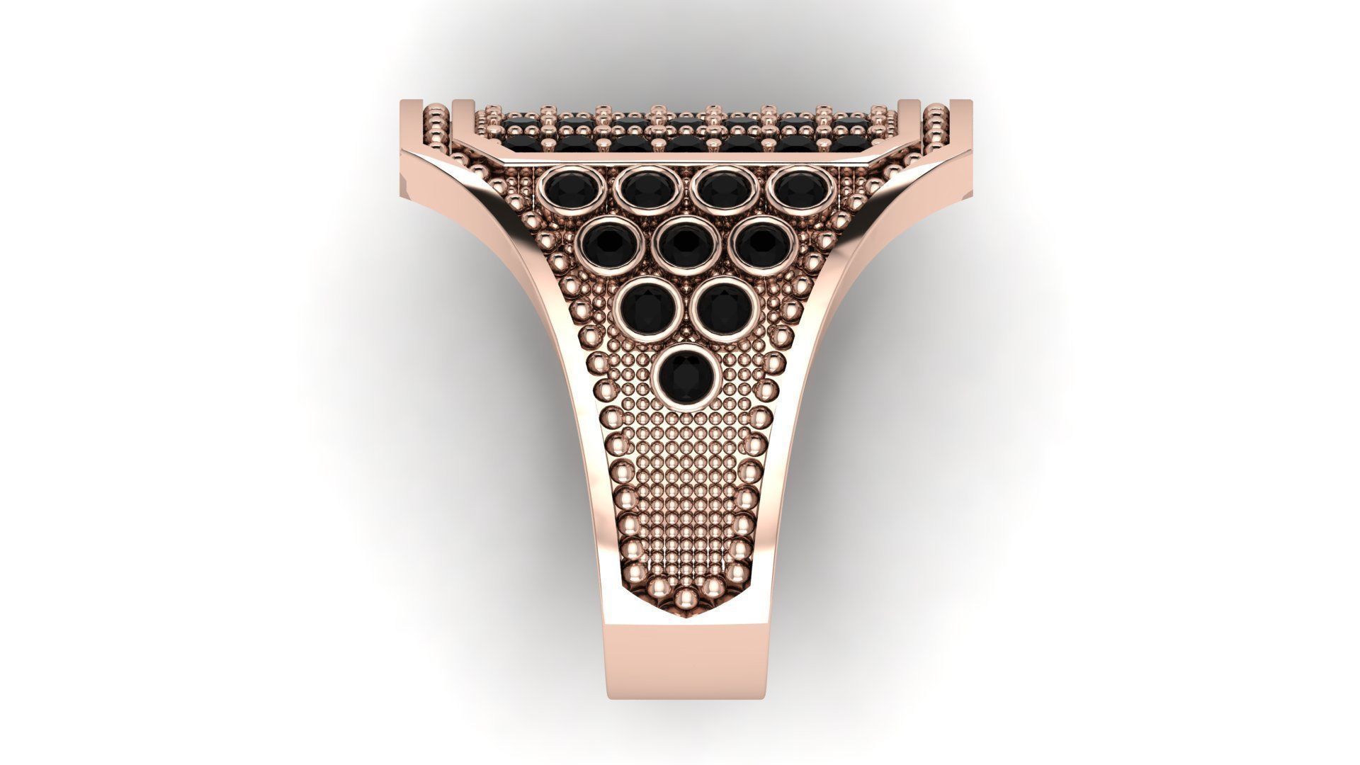  Cluster ring for men 3D print model_11