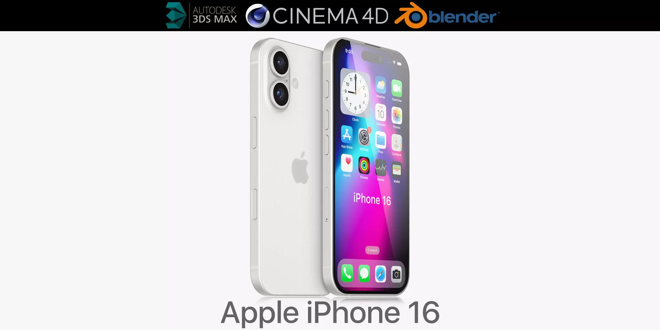 Apple iPhone 16 v1 3D model_0