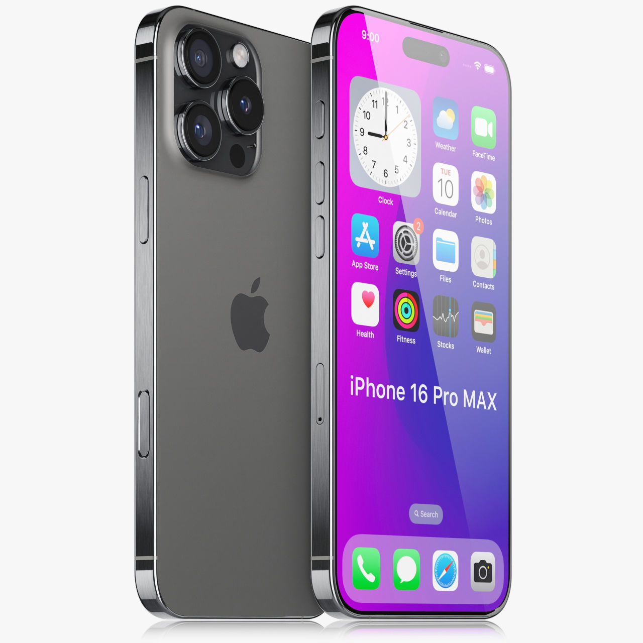 Apple iPhone 16 pro MAX v1 3D model_1