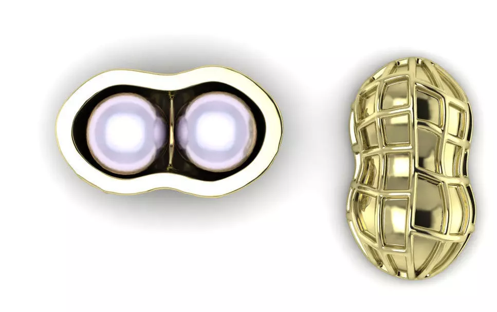 peanut shell Free 3D print model