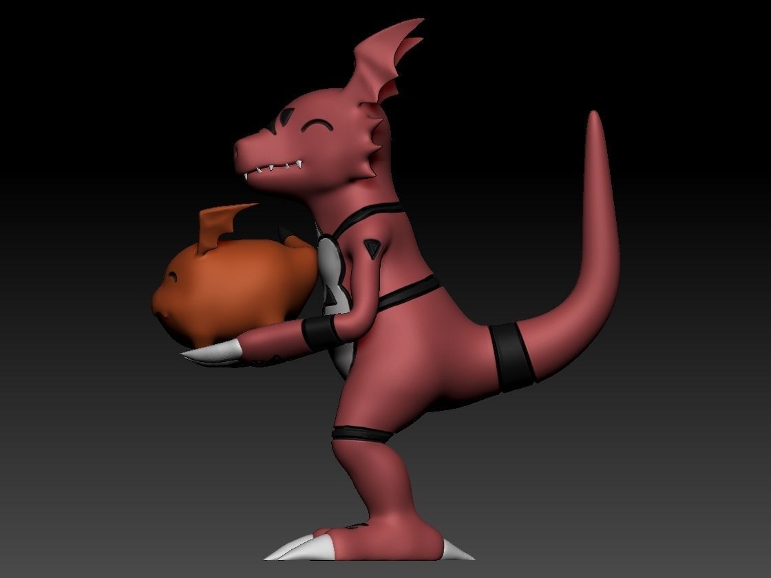 Guilmon 3D print model_5