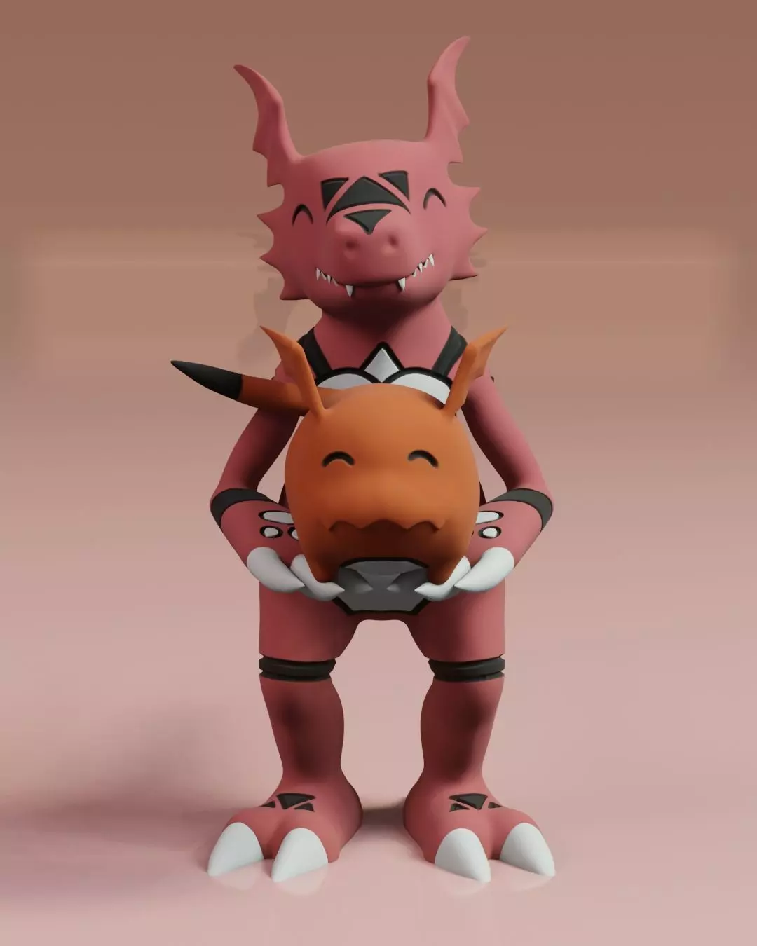 Guilmon 3D print model_0