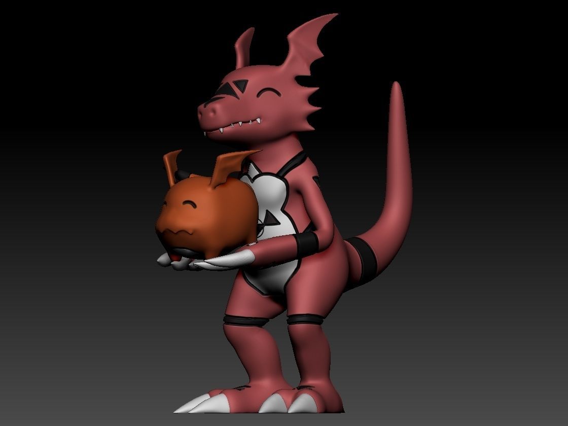 Guilmon 3D print model_3