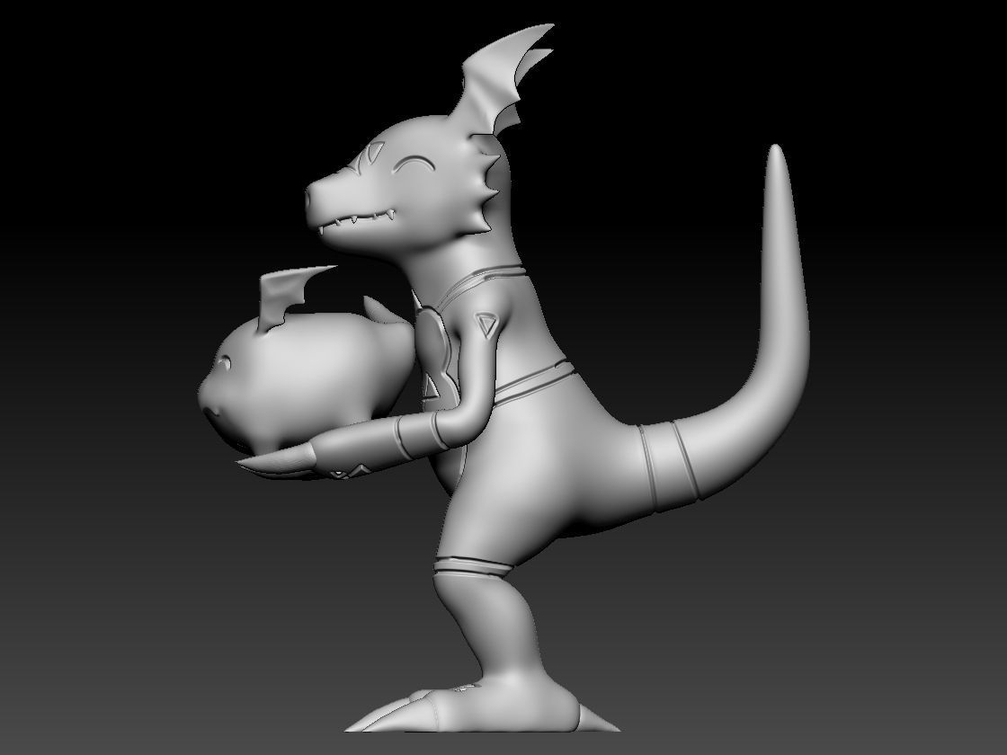 Guilmon 3D print model_6