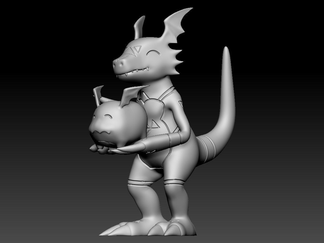 Guilmon 3D print model_4