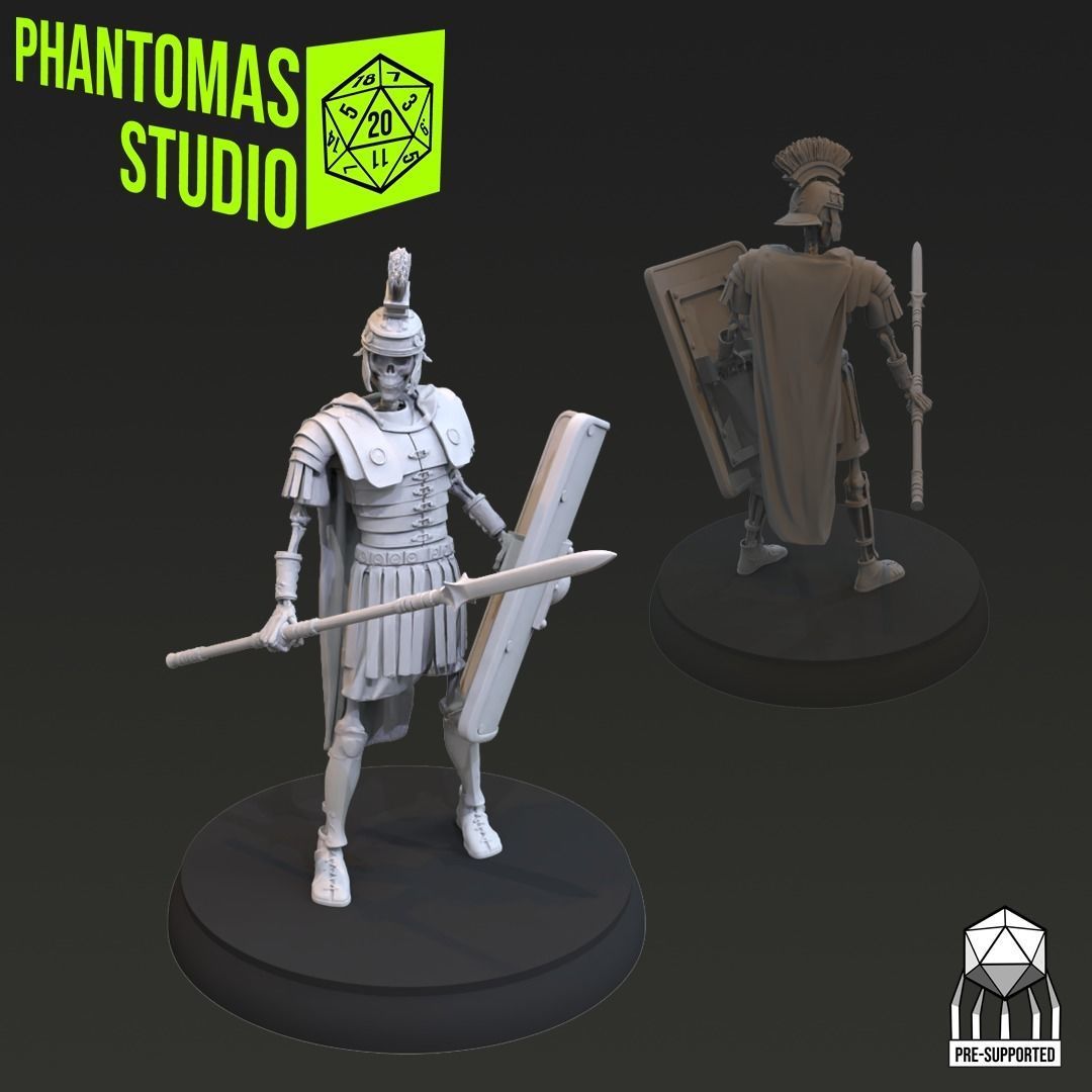 Skeleton Soldiers 3D print model_6