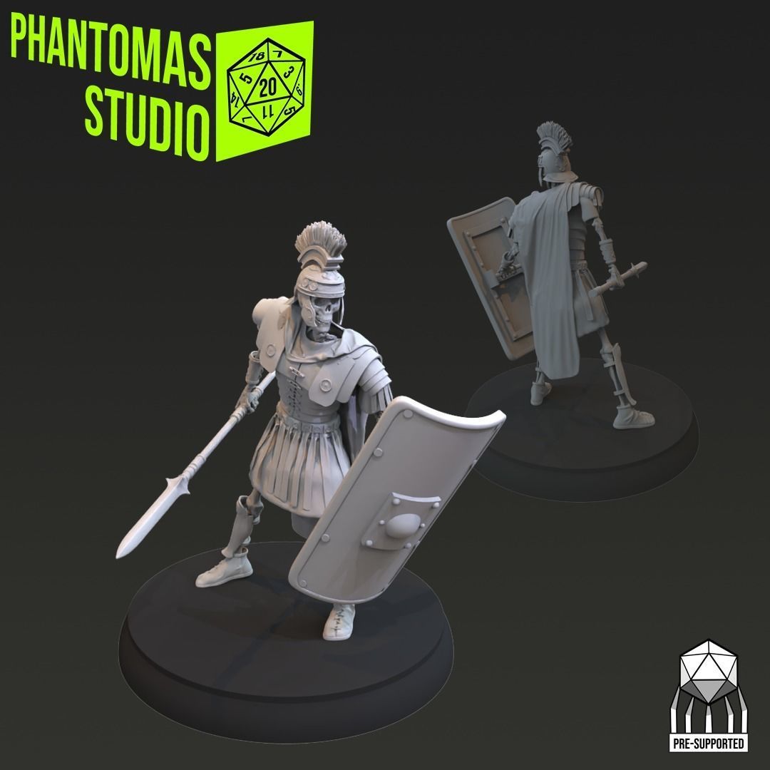 Skeleton Soldiers 3D print model_2