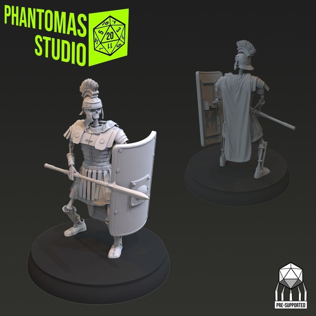 Skeleton Soldiers 3D print model_3