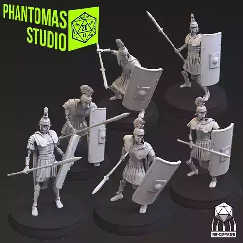 Skeleton Soldiers 3D print model