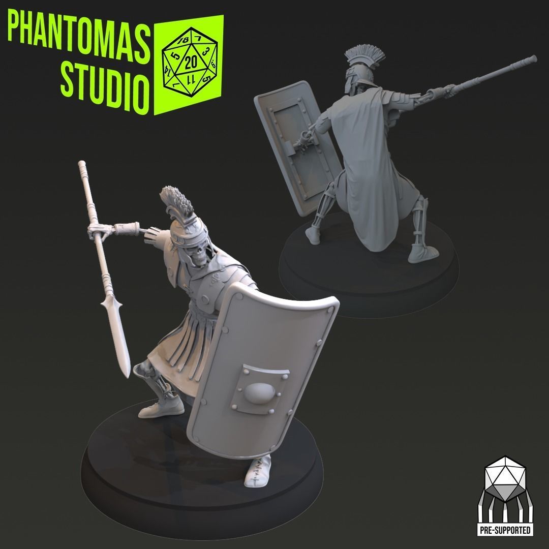 Skeleton Soldiers 3D print model_5