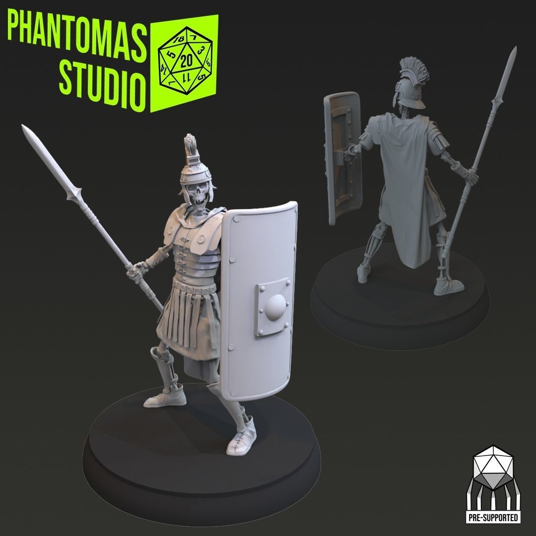 Skeleton Soldiers 3D print model_4