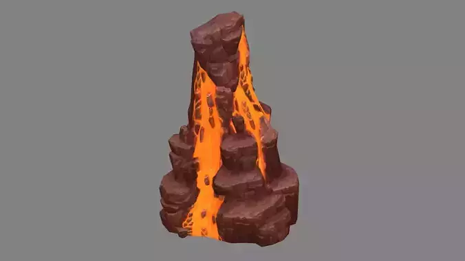 Magma stone - volcanic rock - A